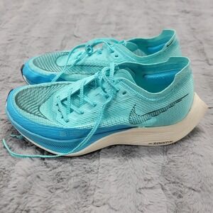 Nike ZoomX Vaporfly Next% 2 Shoes Womens 8.5 Blue Running Sneakers CU4123-380